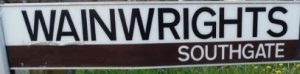 street sign - Wainwrights, Southgate