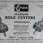 Advert for Enox standard hole cutters